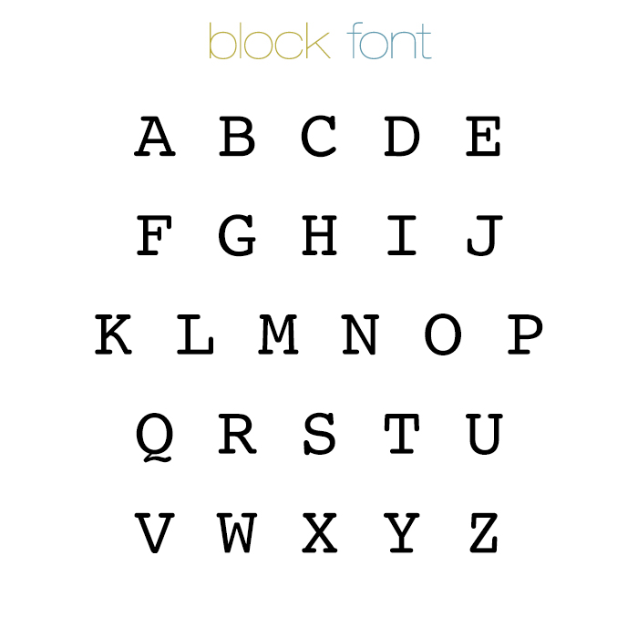 Block Font